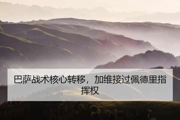 巴萨战术核心转移，加维接过佩德里指挥权